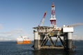 03.08.2014 - The heavy lift vessel Dockwise Vanguard offloading the Semi-Submersible rig Ã¢â¬ÅOcean PatriotÃ¢â¬Â, outside Edinburgh.